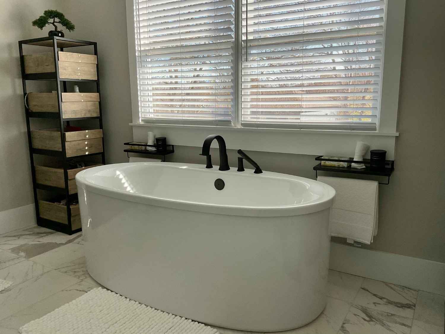 Custom vanity installation during bathroom remodeling in Rochester