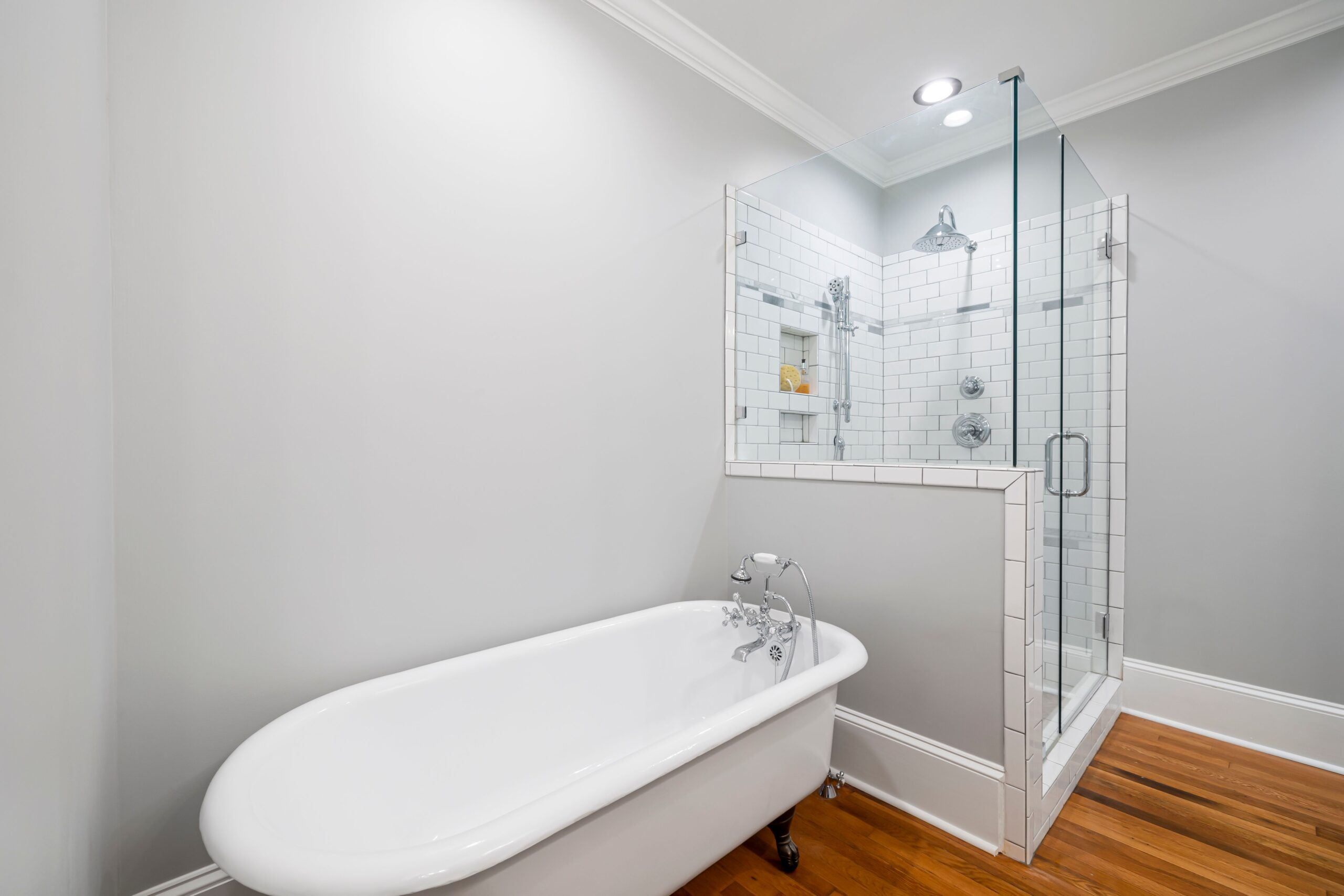 Tub to walk-in shower conversion in Rochester
